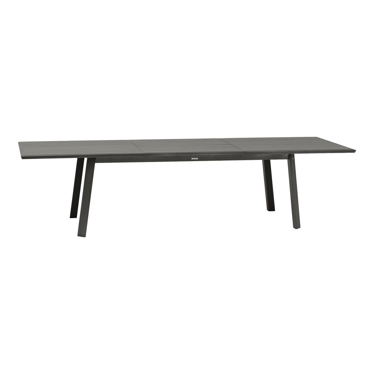 TABLE PAVANE EXTENSIBLE ALUMINIUM GRAPHITE 12 PLACES