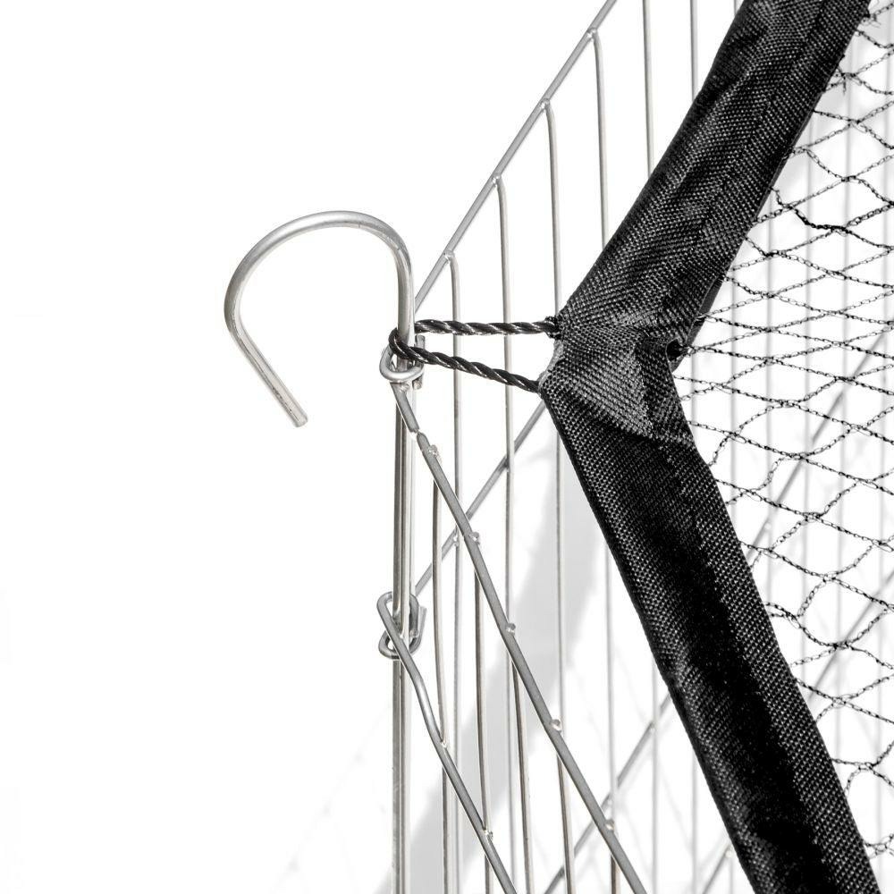 Enclos pour rongeurs filet de protection diamètre 145 cm noir