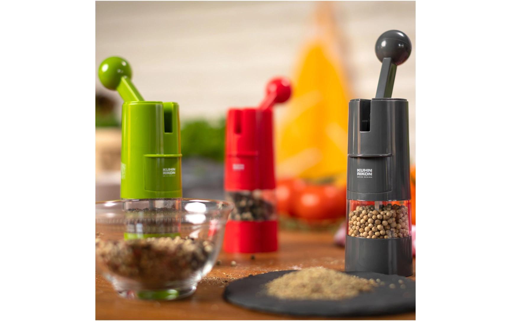 Gewürzmühle Ratchet Grinder 21.5 cm, GrauMühle mit Hochleistungs-Keramikmahlwerk