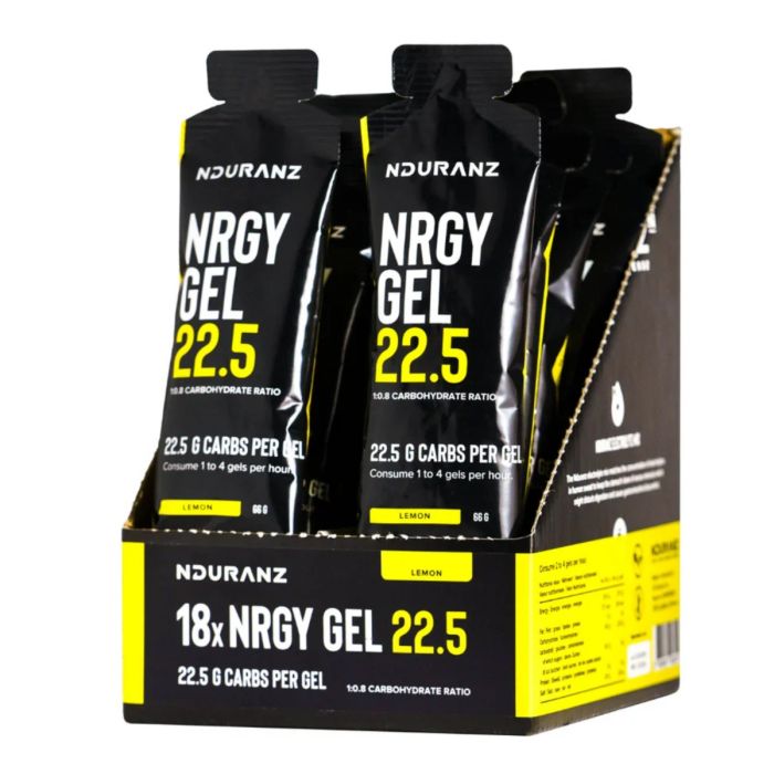 Nduranz Unisex Energi-gels Nrgy Unit Gel 22,5 - 18x66g. Sort