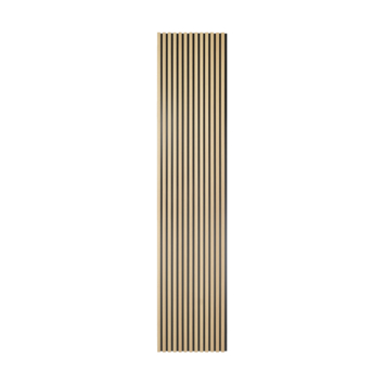 Lattenwand badkamer 260x52 cm licht eiken, dikte 15 mm
