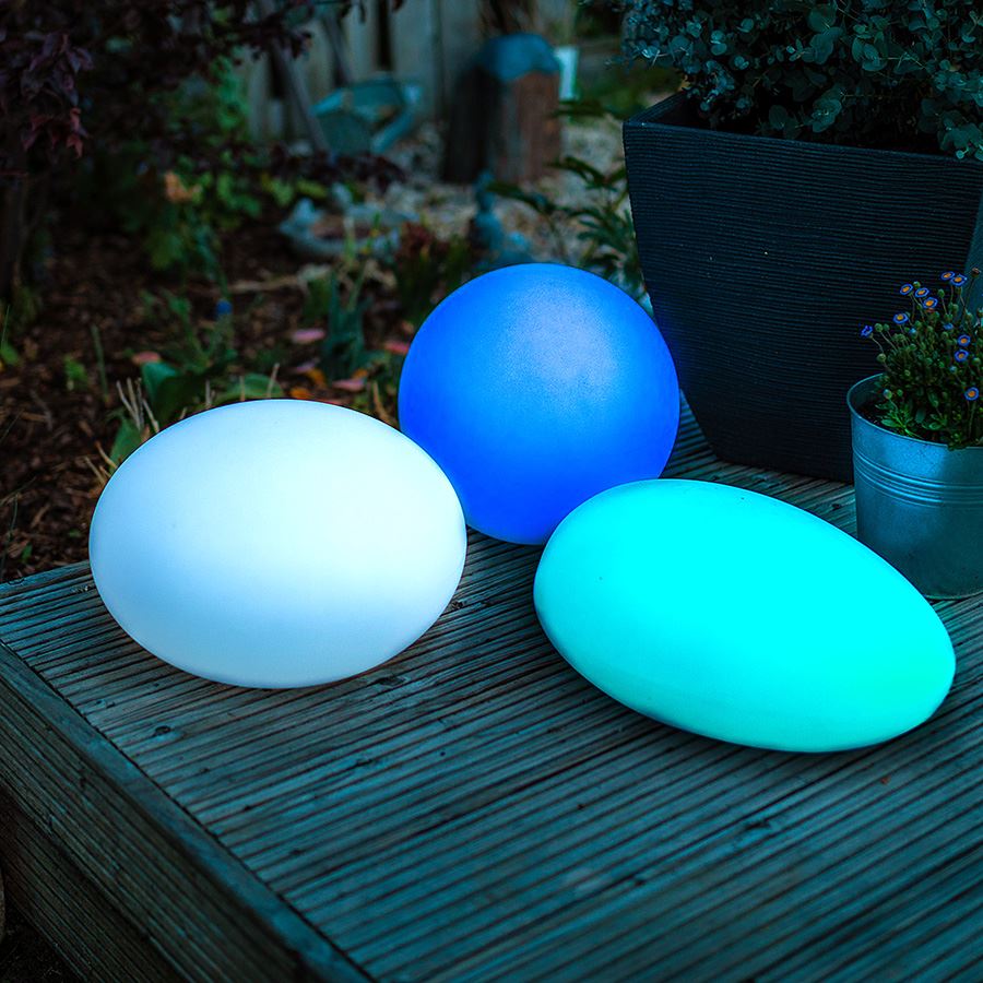 Solar-LED-Gartenleuchte Kugel 30cm