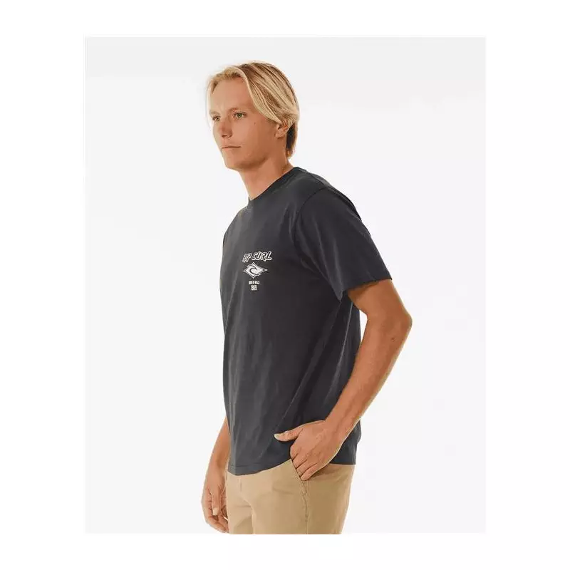 Teeshirt RIPCURL Fade Out Icon Tee Black/Purple