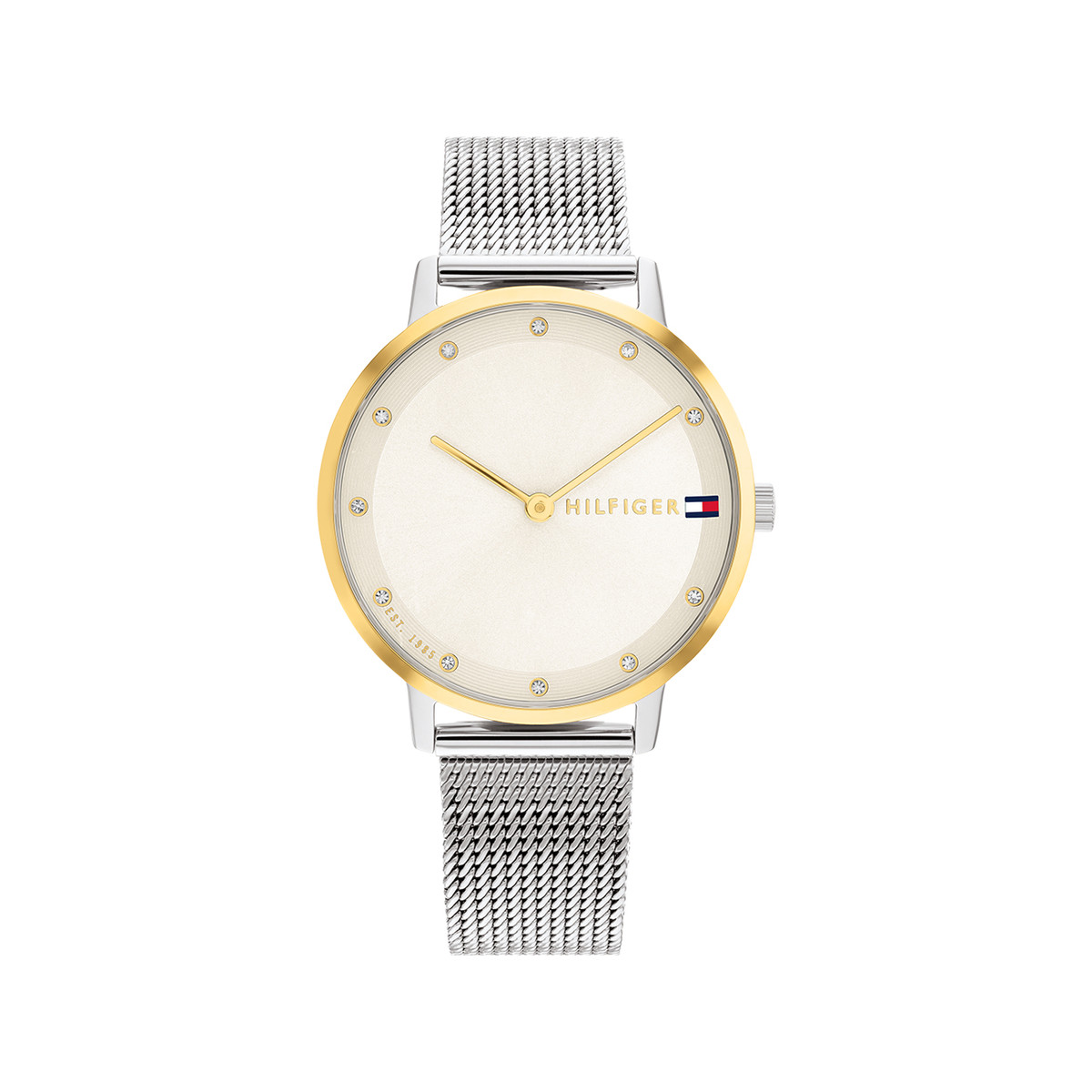 Montre TOMMY HILFIGER Pippa femme acier doré bracelet acier gris