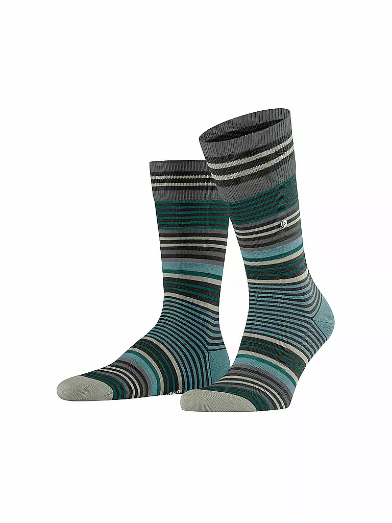 BURLINGTON Herren Socken STRIPE 40-46 black schwarz