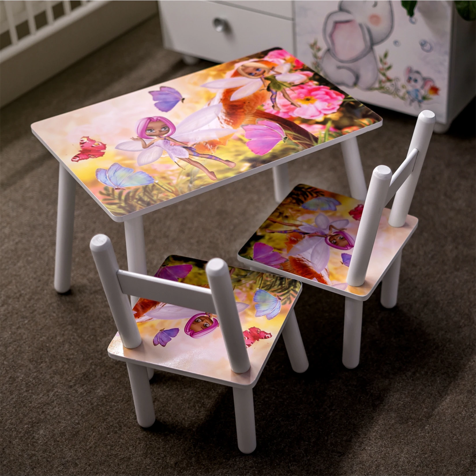 HTI-Line Kindertischgruppe Blumenfee