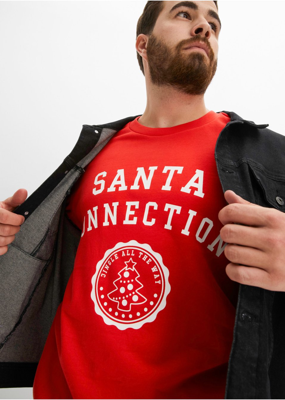 Sweat avec motif de Noël et coton bio