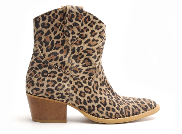Fricote boots bottine talons femme 39642 40222 leo marron