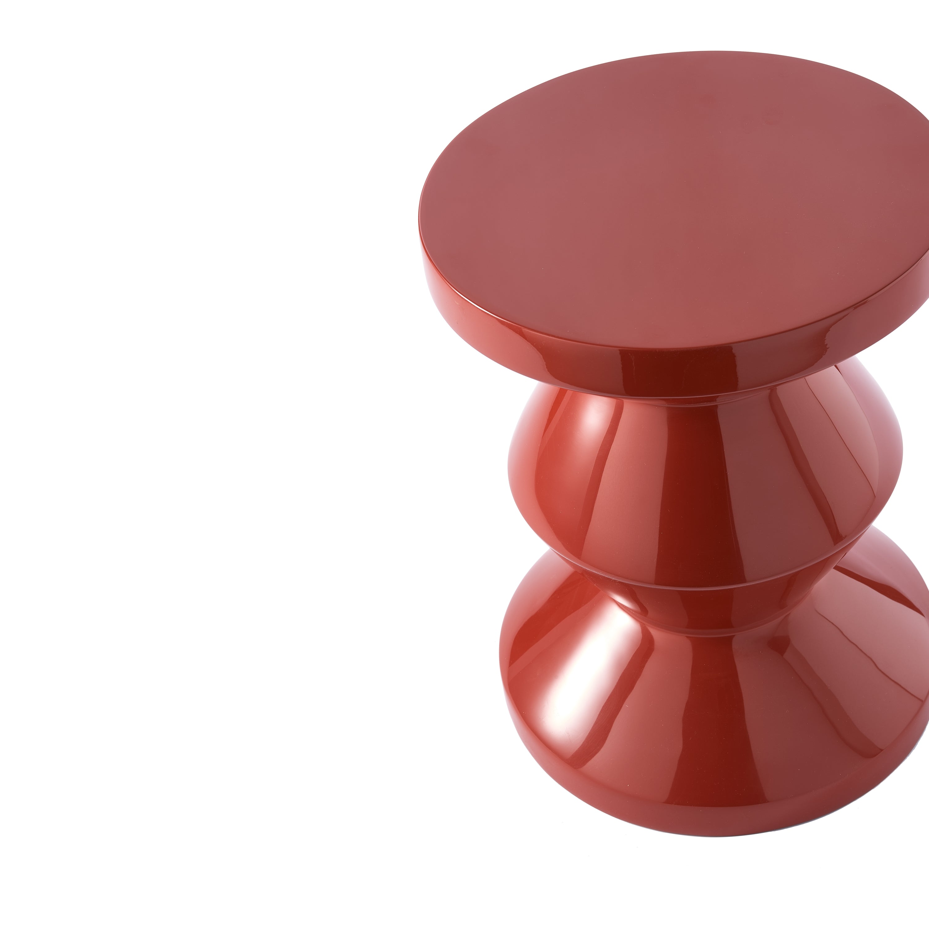 POLSPOTTEN Zig Zag Bijzettafel - Koraalrood