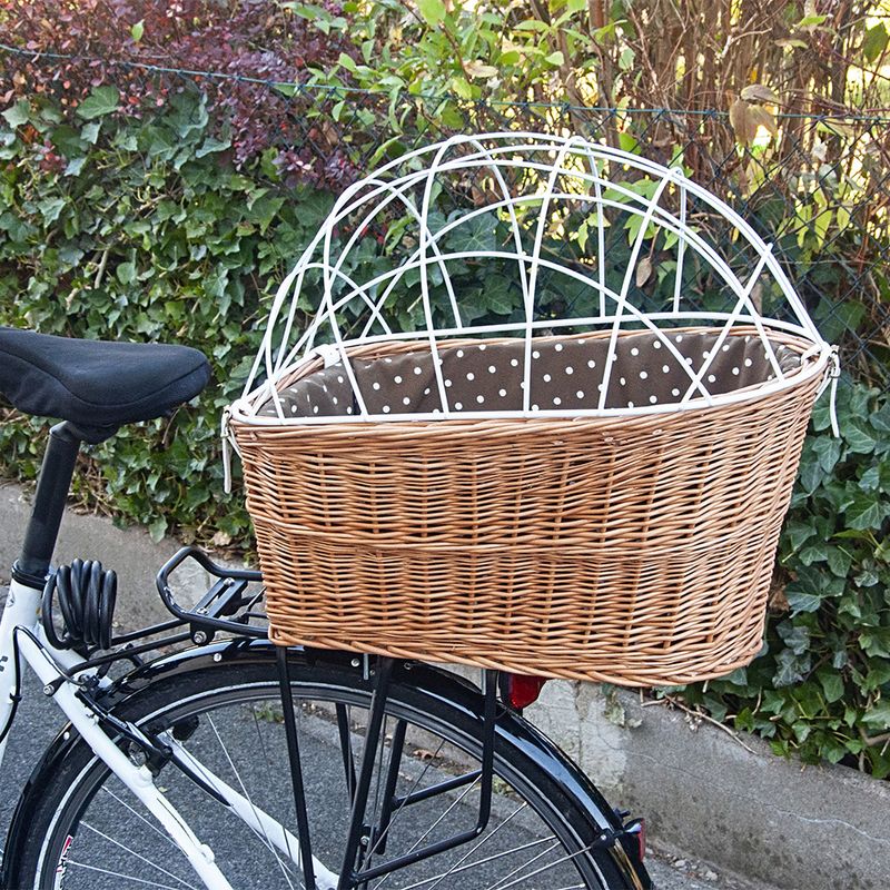 Panier de transport pour vélo Aumüller avec grille de protection