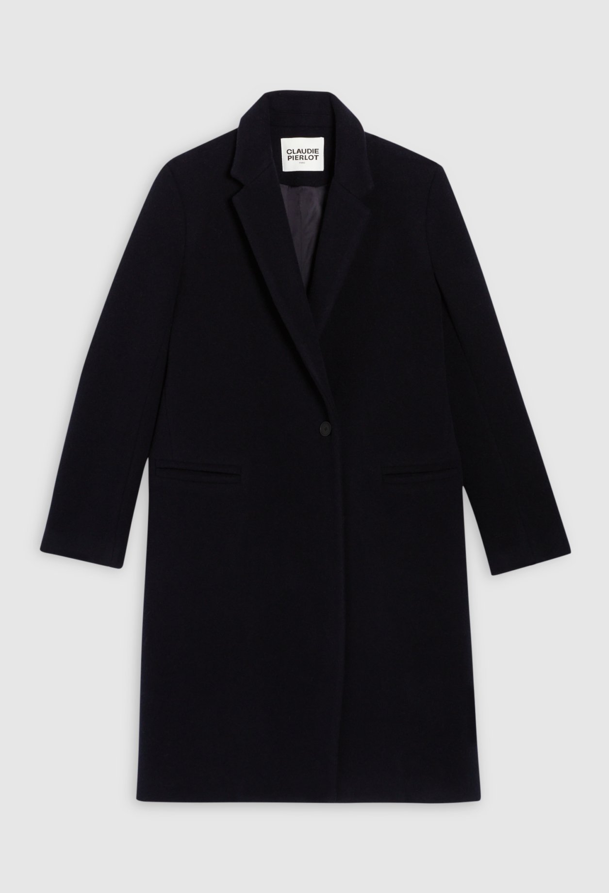 Manteau droit mi-long