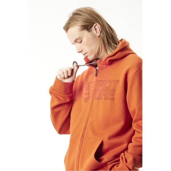 Sweatshirt PICTURE BASEMENT ZIP HOODIE M RED CLAY