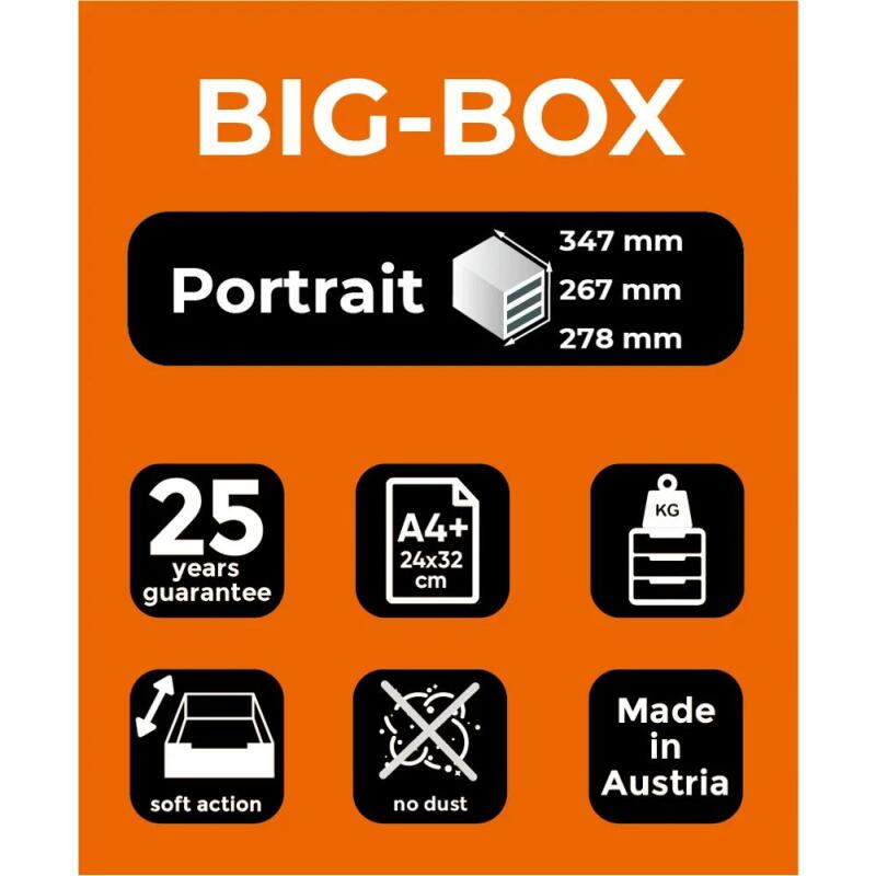 Module de classement Big Box 4 tiroirs Office