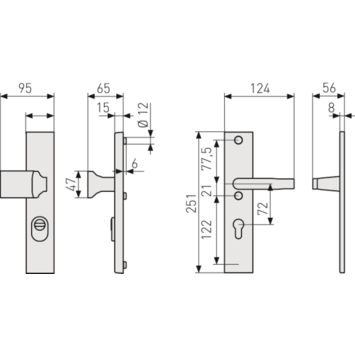 Abus veiligheidsbeslag LSZS 72 mm zwart SKG***