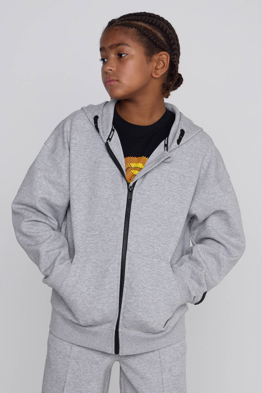 Coolcat Unisex Vest Charly met Capuchon Grijs