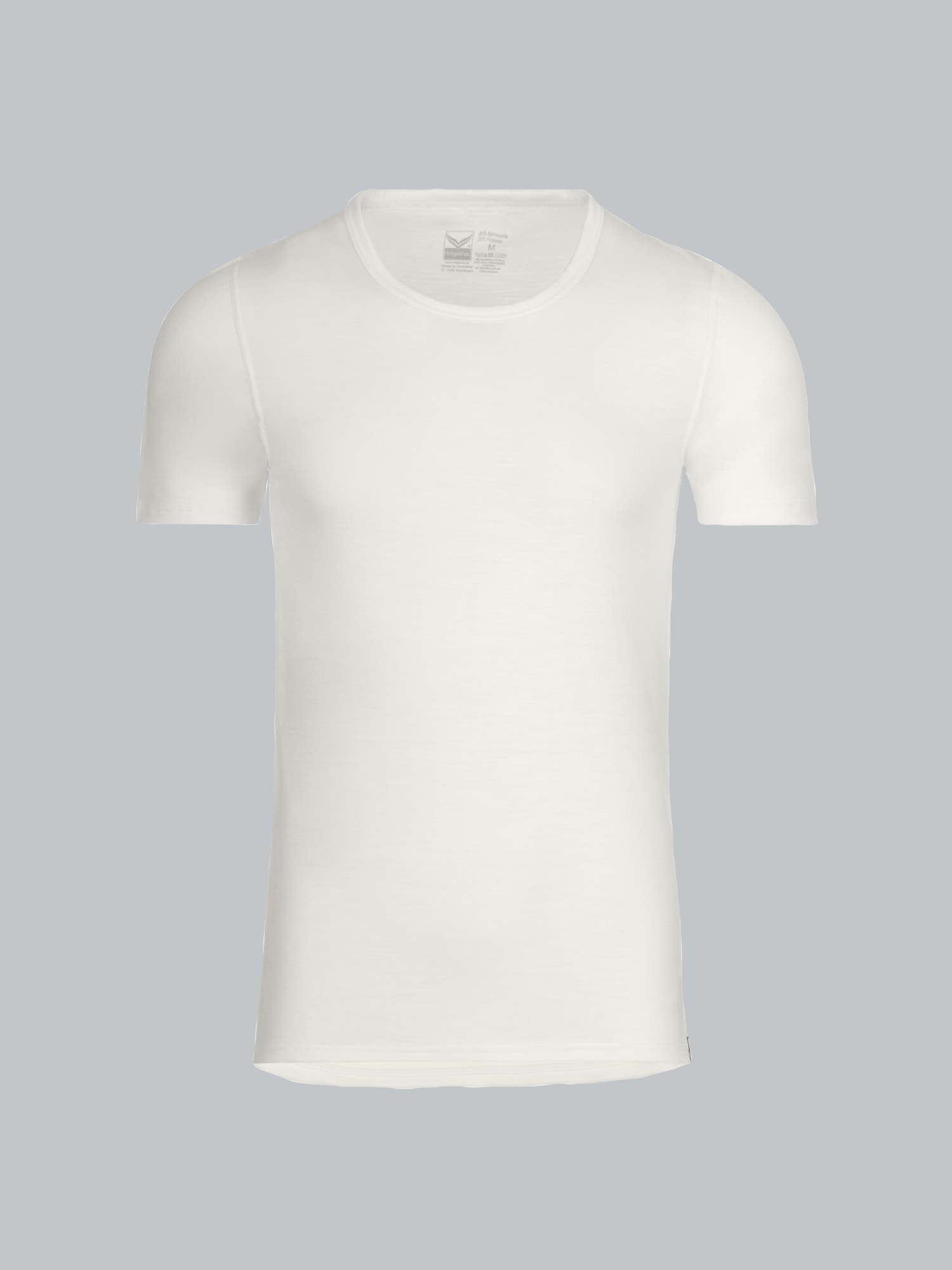 T-Shirt aus Merinowolle Natur
