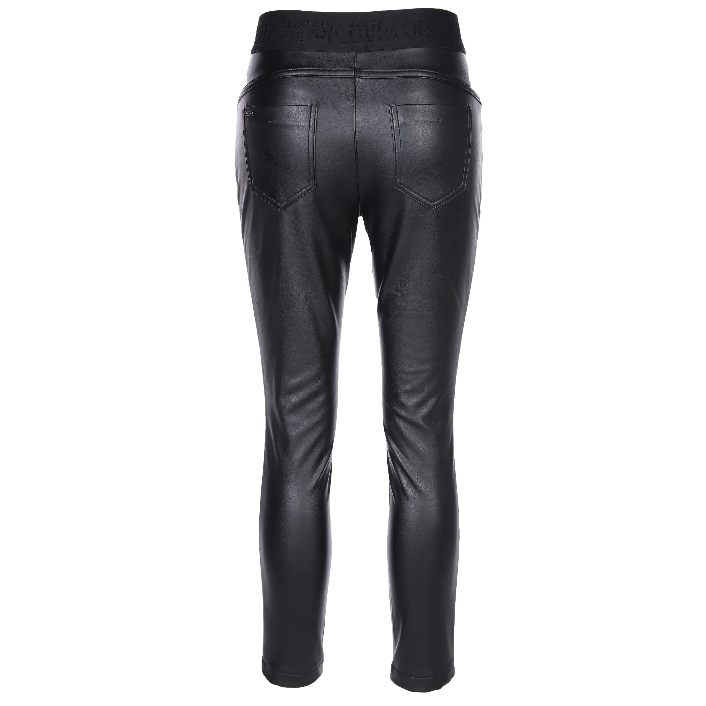 Damen Fakelederhose mit wärmendem Innenfutter