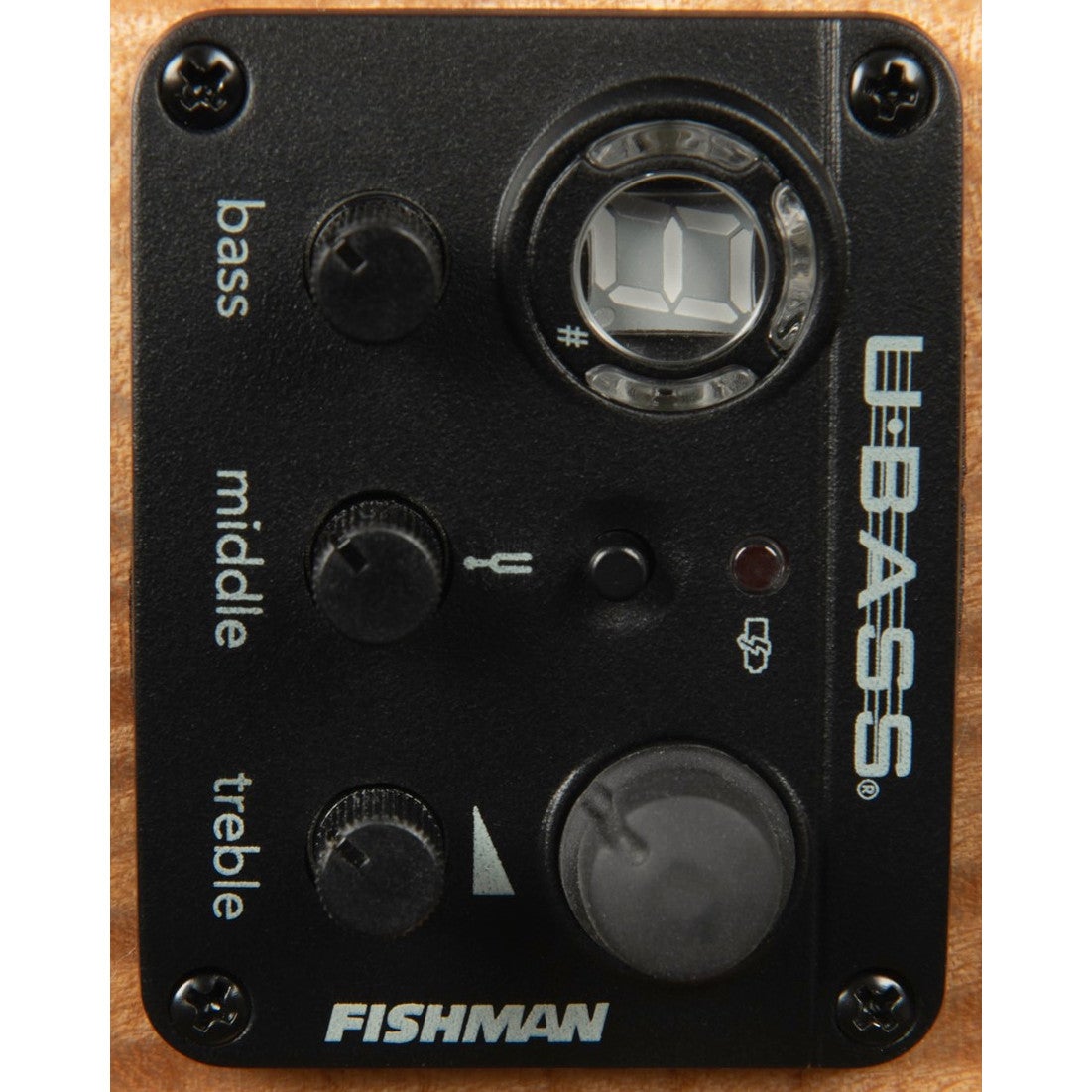 Kala U-Bass Exotic Mahogany linkshandige elektrisch-akoestische bas ukelele met gigbag