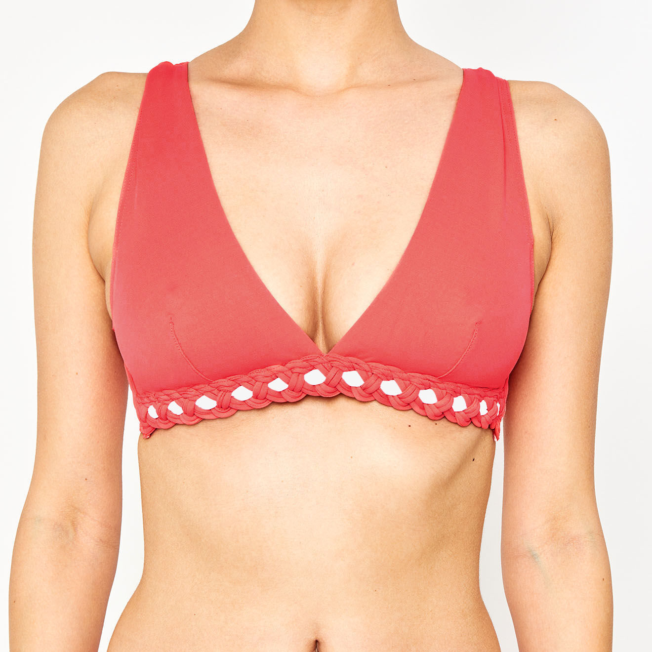 Iodus Haut de maillot de bain Passaia rose pivoine/blanc