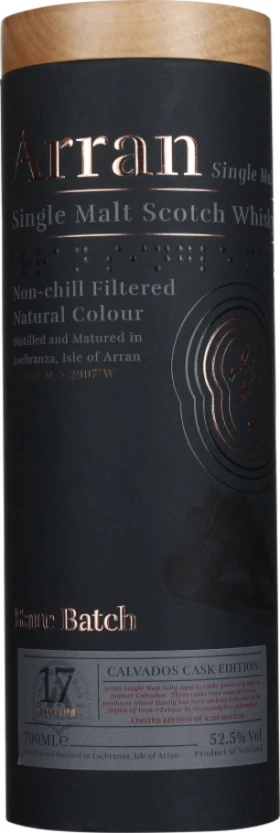 ARRAN 17 YEARS 2005 RARE BATCH CALVADOS 70CL