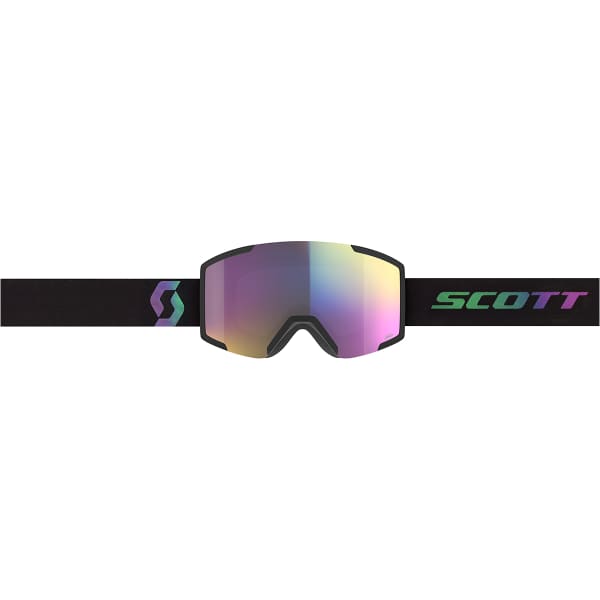Masque de ski SCOTT SHIELD BLACK/AURORA GREEN / ENHANCER TEAL CHROME