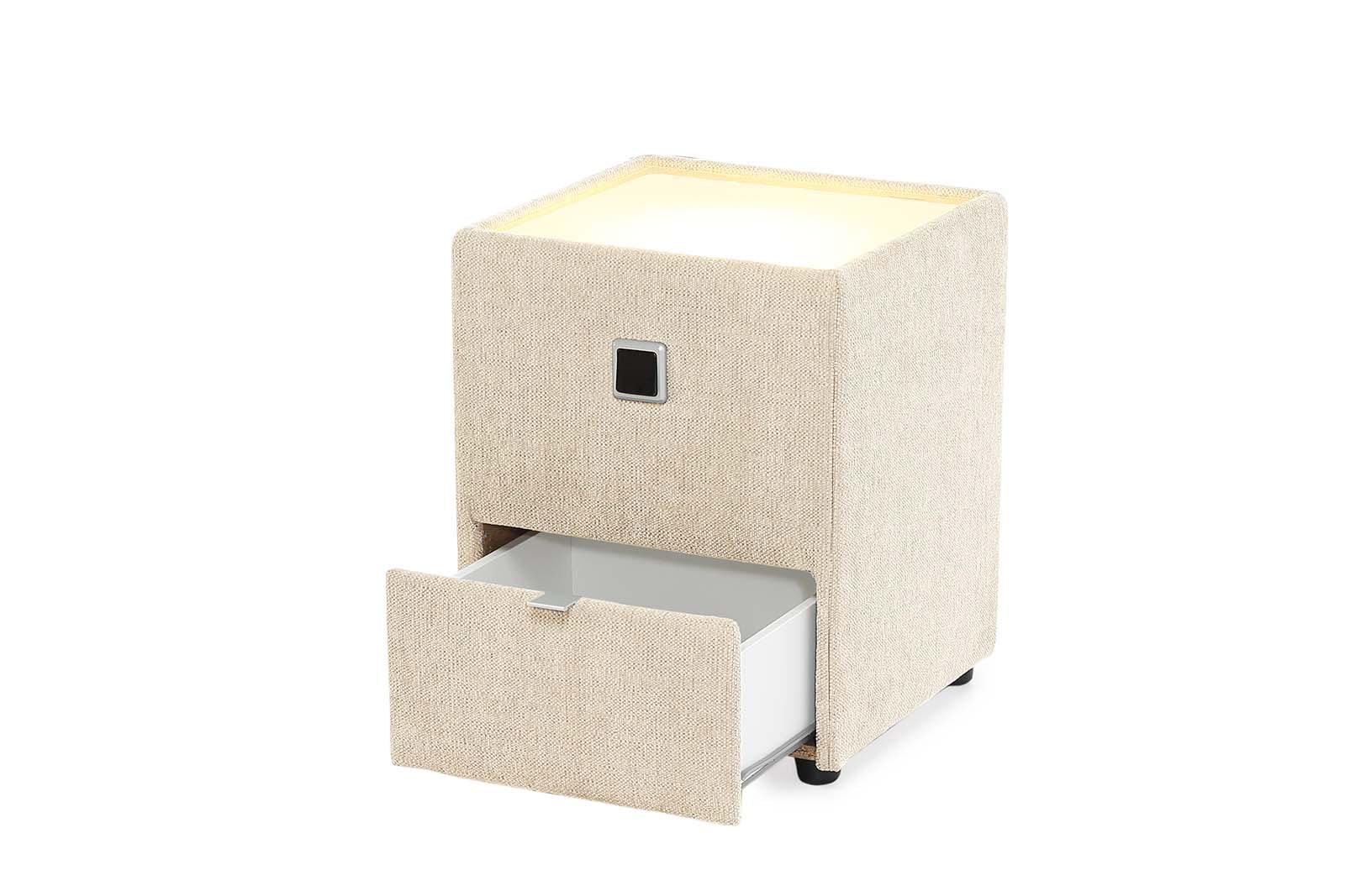 Nachtkonsole LANCY beige