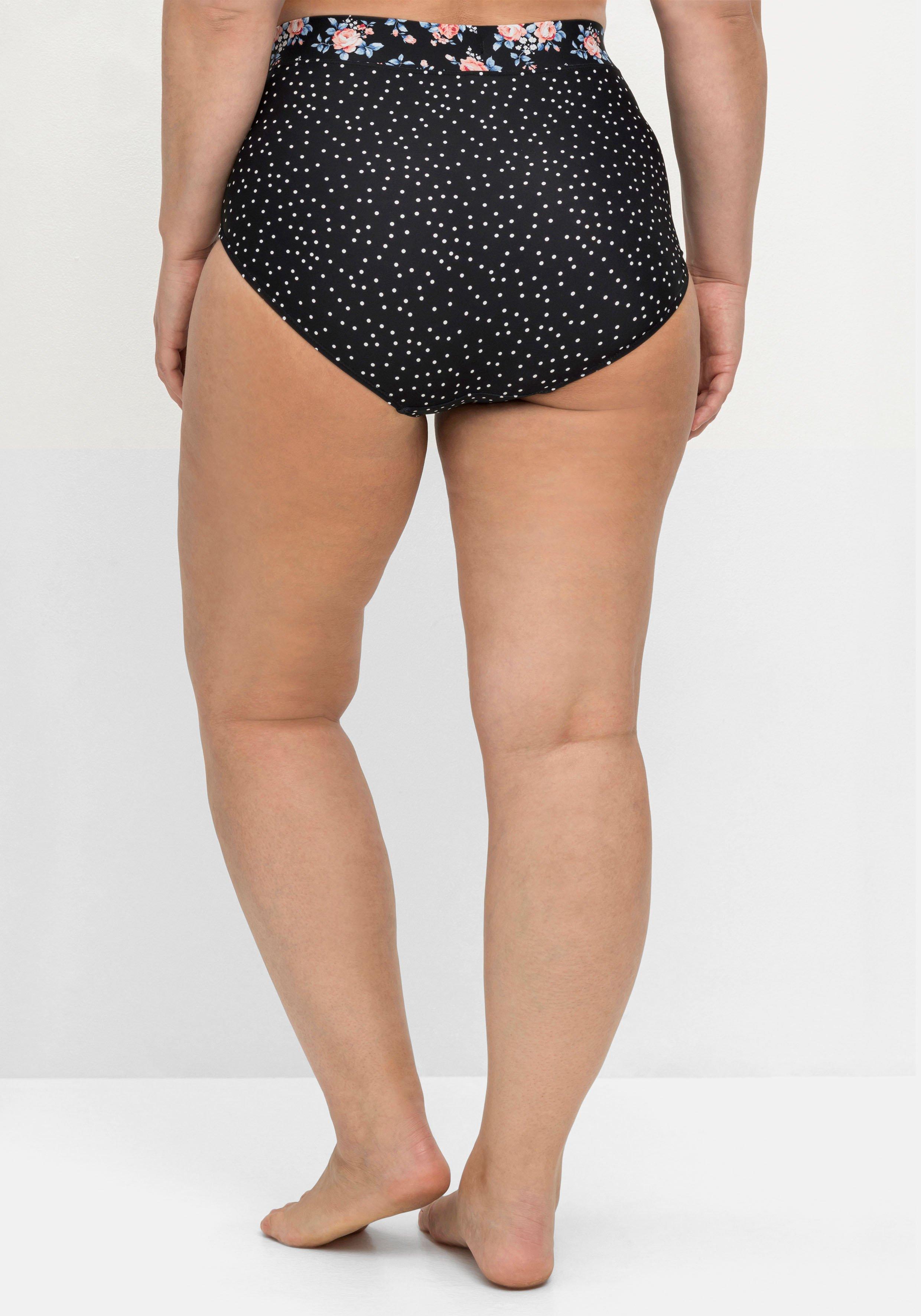 Bikinihose in hohem Schnitt, mit Shaping-Einsatz