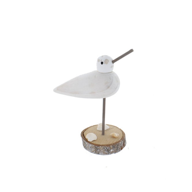 Standdeko - Möwe - weiß/schwarz - ca. 19 x 7 x 18 cm - 1 Stück