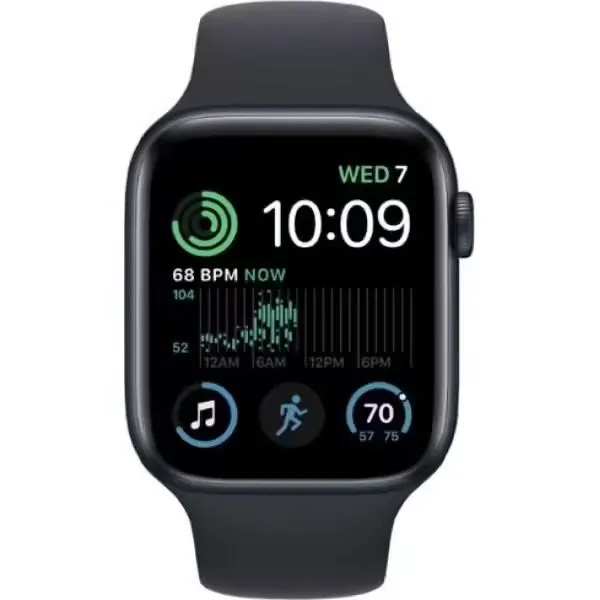 Apple Watch SE GPS 40mm Midnight Aluminum Case with Midnight Sport Band - S/M,Model A2722