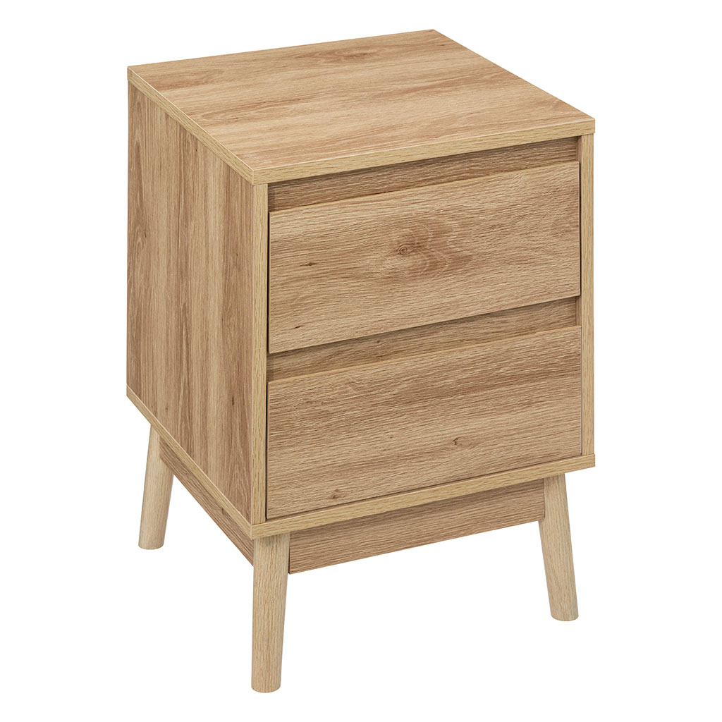 Table de chevet ABANA 2 tiroirs 40x56x40cm