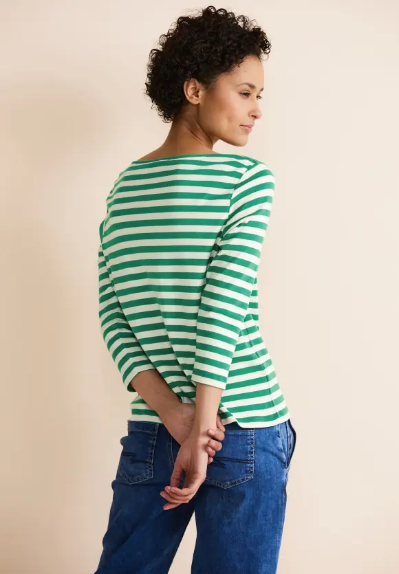 Shirt mit Streifen - fresh spring green