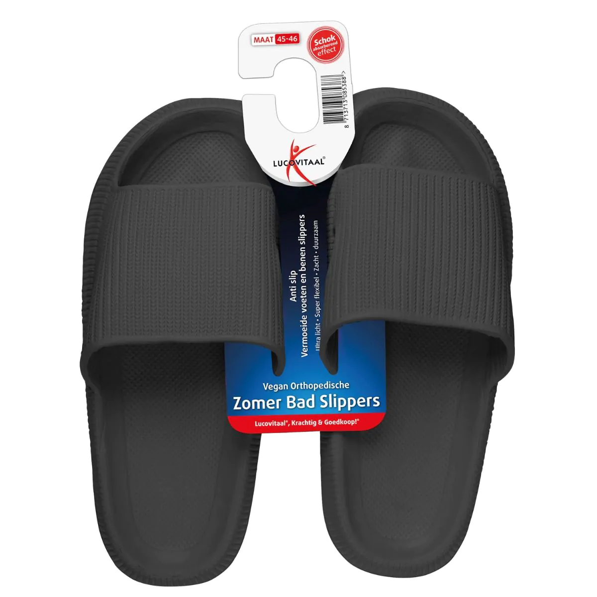 Orthopedische Zomer Badslippers (Zwart)