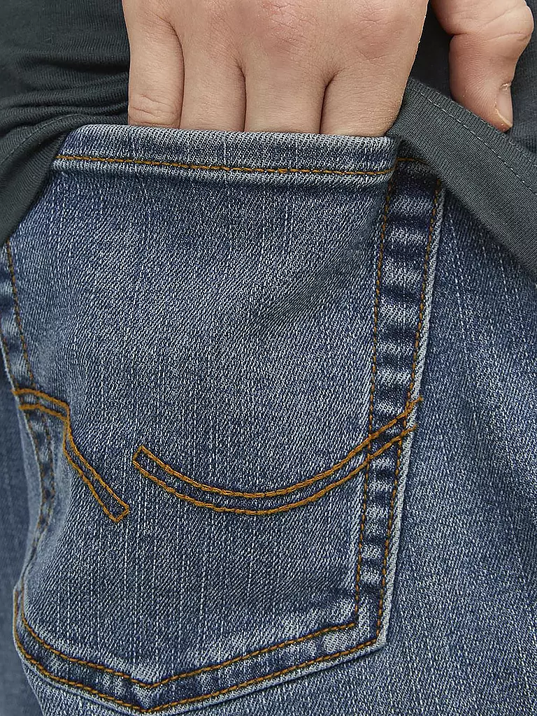 JACK & JONES Jungen Jeans Straight Fit JJICLARK JJORIGINAL blau