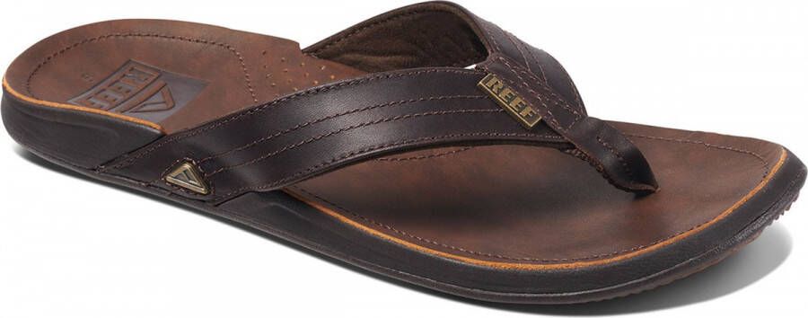 Reef J-Bay Iiidark Brown Dark Brown Heren Slippers Donkerbruin
