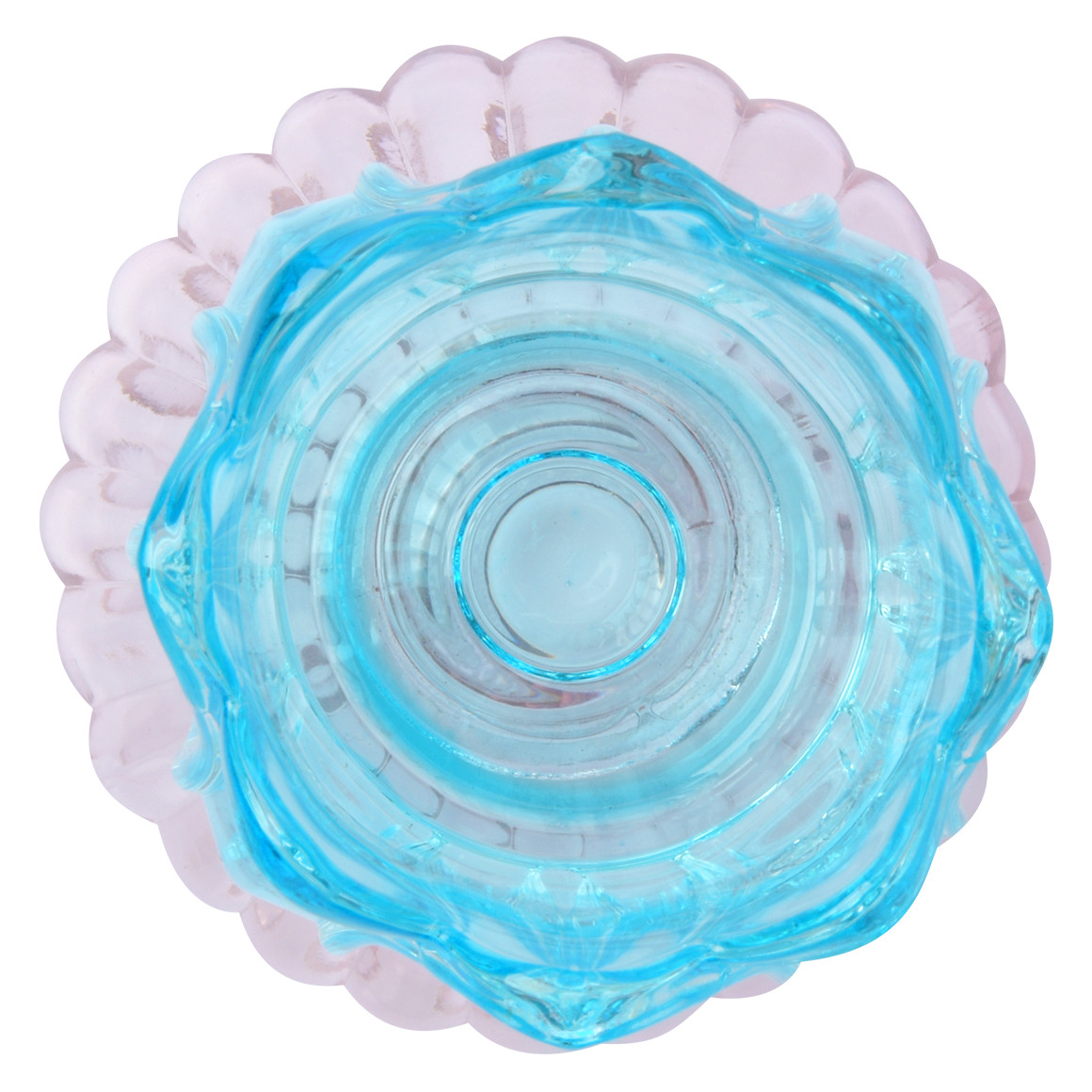 My Home Kerzenhalter in Tulpen-Form hellblau / rosa