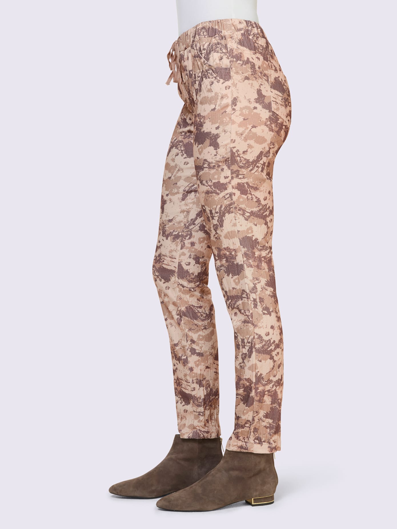 Pantalon imprimé ceinture élastique confortable