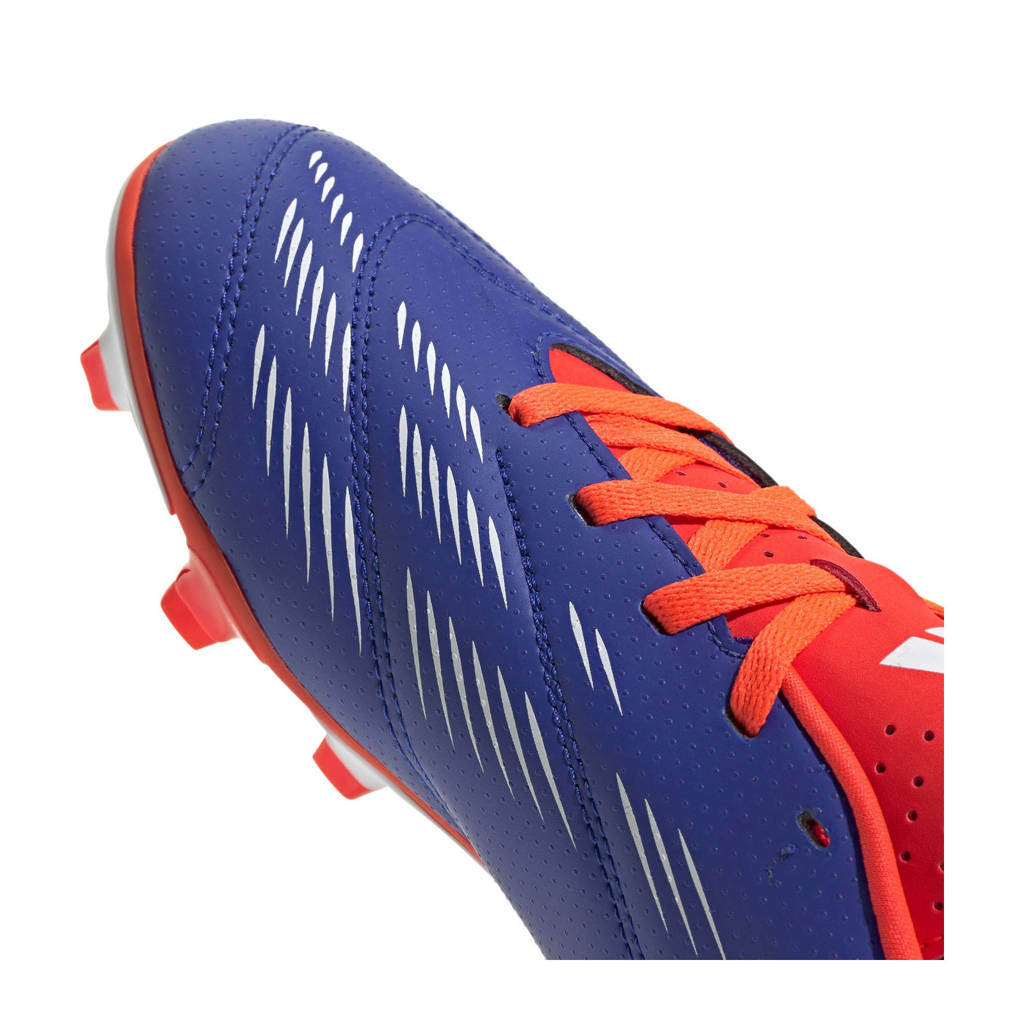 adidas Predator Clubjunior voetbalschoenen blauw/wit/rood
