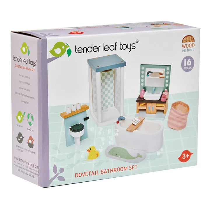 Tender Leaf Toys Salle de bain pour maison de poupées
