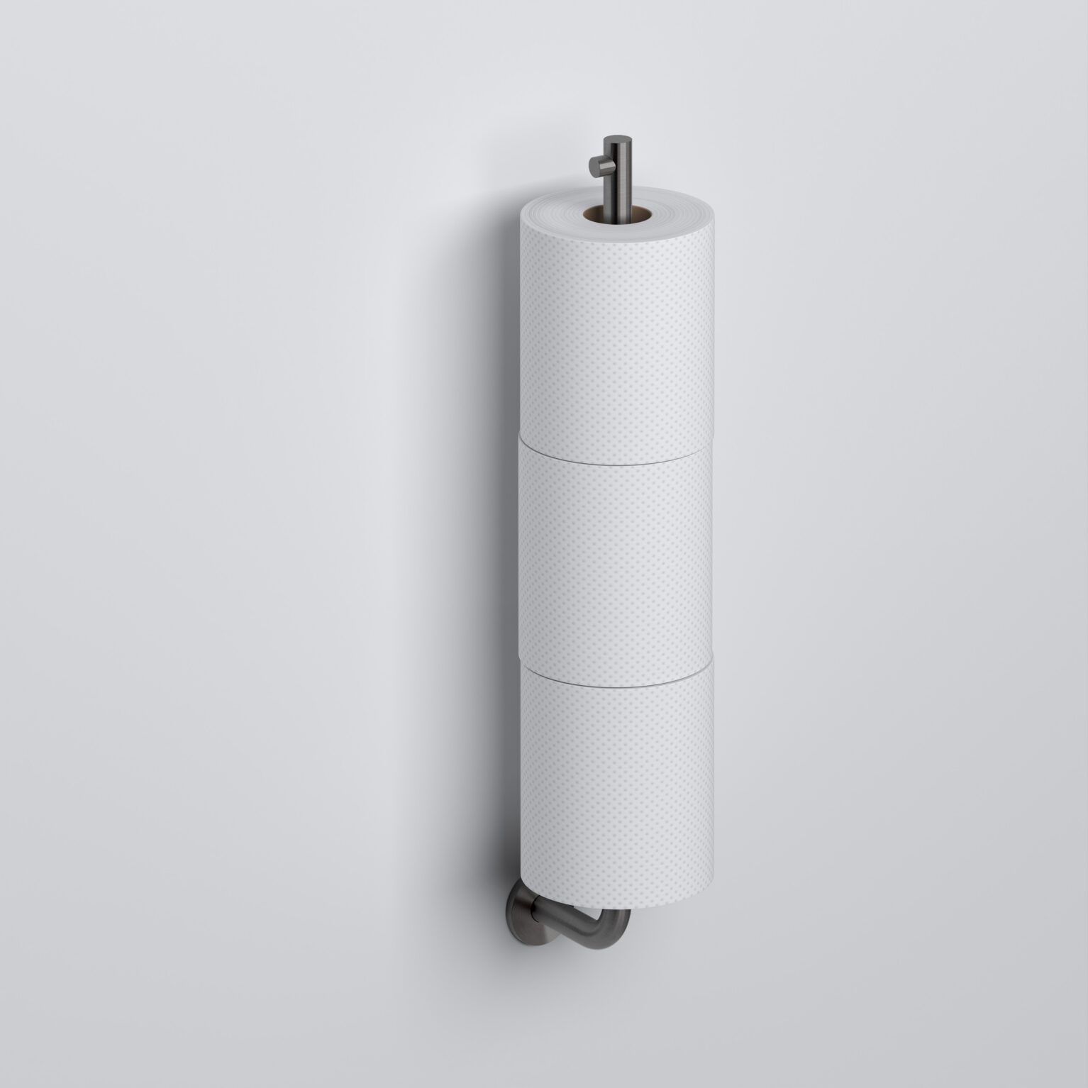 Clou Kaldur dubbele reserve rolhouder gunmetal geborsteld