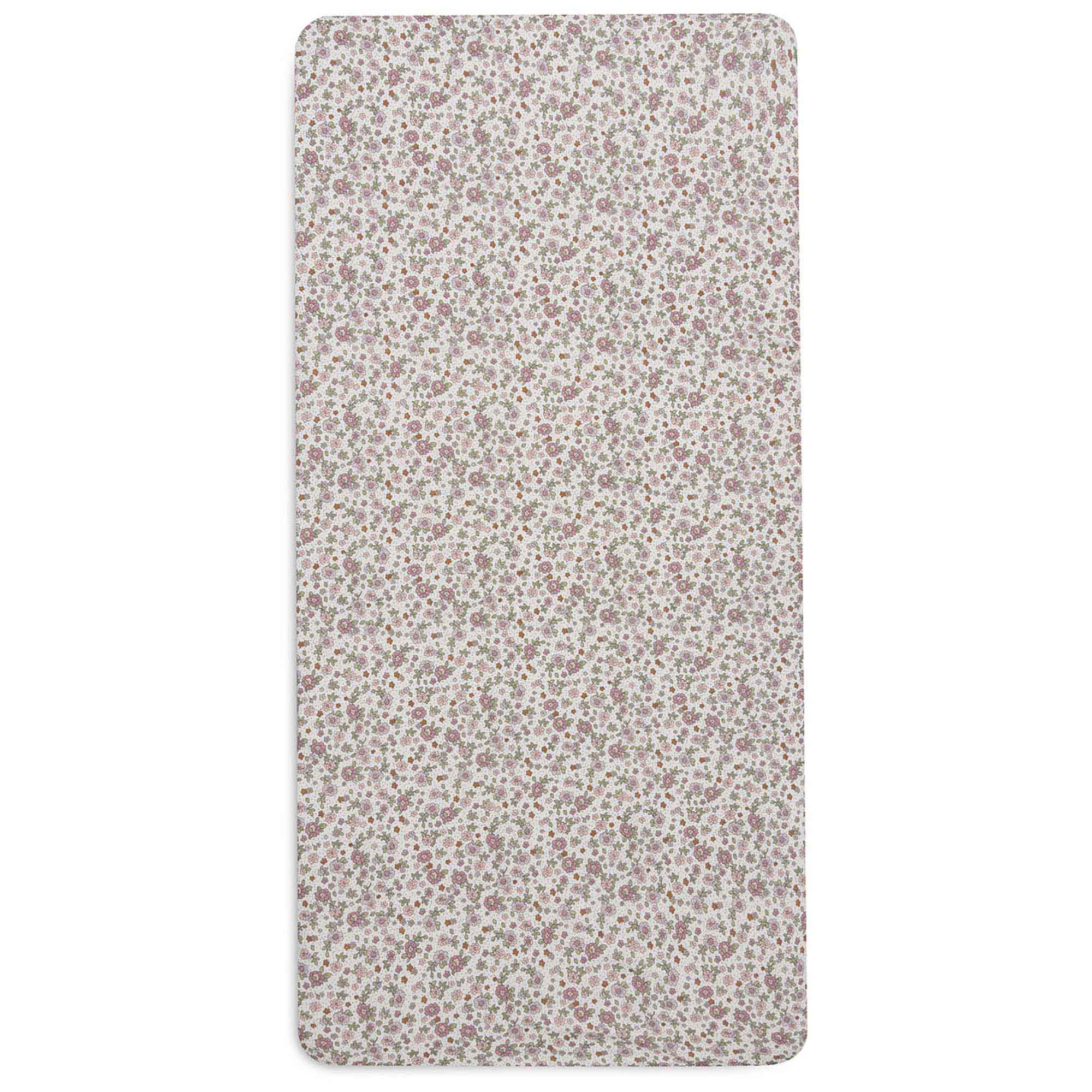 Jollein ledikant hoeslaken retro flower wit
