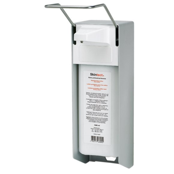 Skintect Aluminium Wanddispenser für Flasche 1000ml 1 Stk