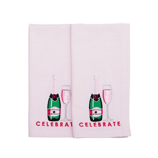 Vondels Broderet 2-pak Serviet, Celebrate, 45x45 cm