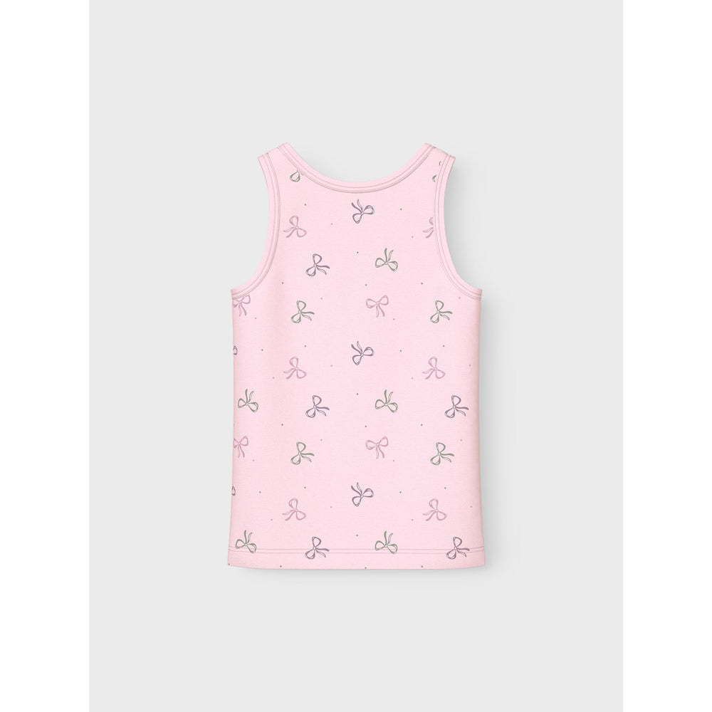 Køb Name It Barely Pink Tank Top 2-pak Barely Pink Bow Noos