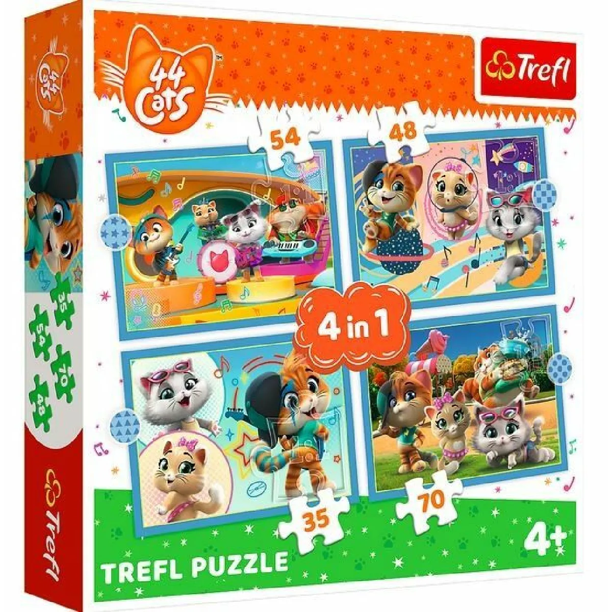 Trefl 34612 Puzzles 4x44 Cats