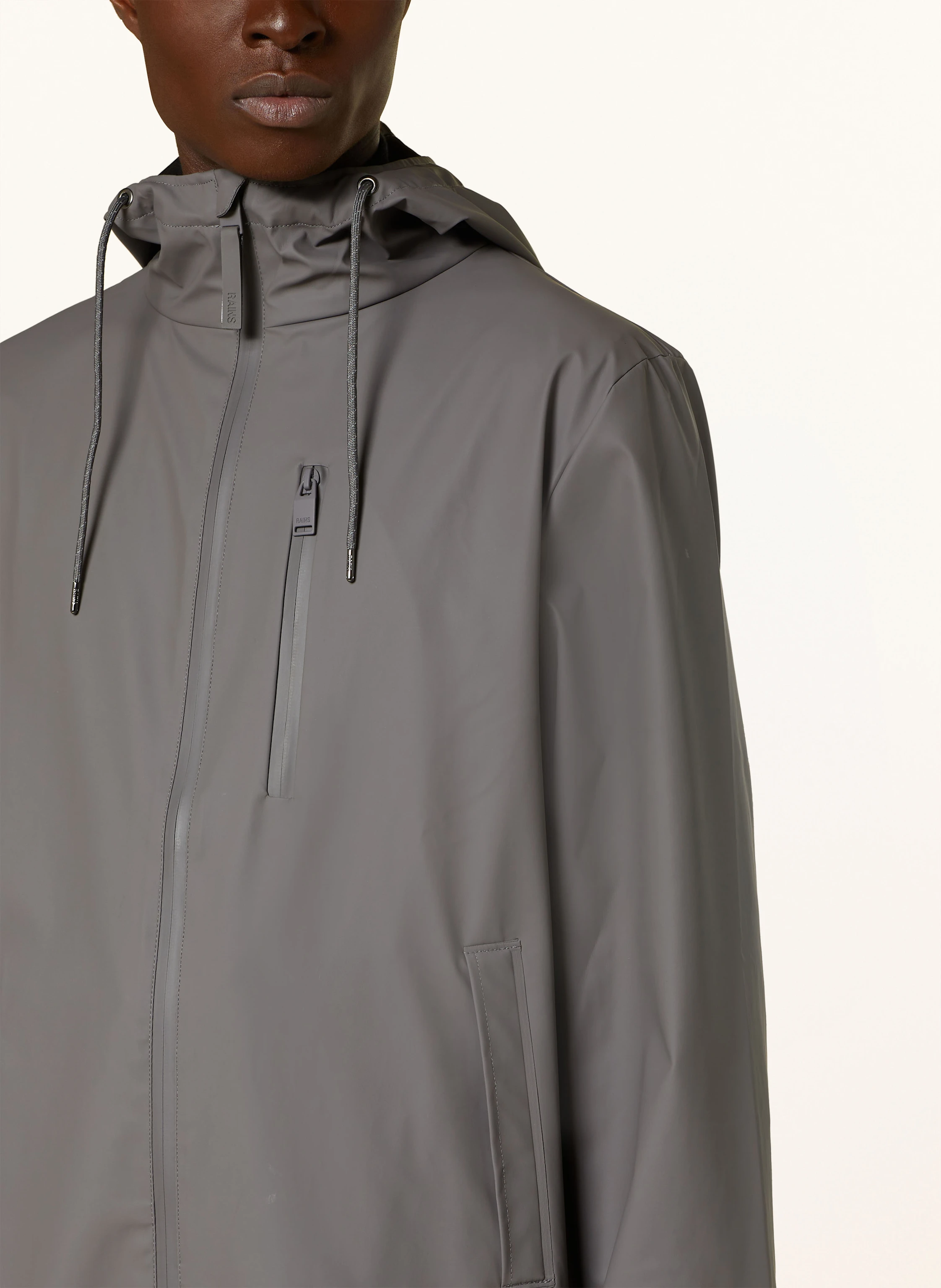RAINS Regenmantel LONG STORM BREAKER W3