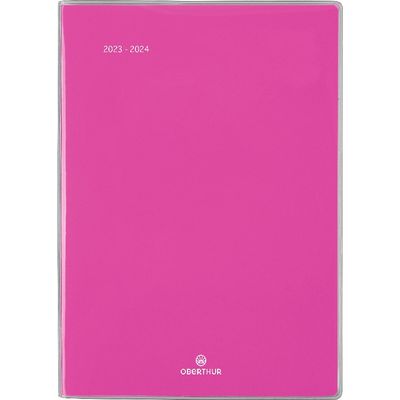 Agenda Colorside - 1 semaine sur 2 pages - 15,5 x 21,5 cm - rose - Oberthur