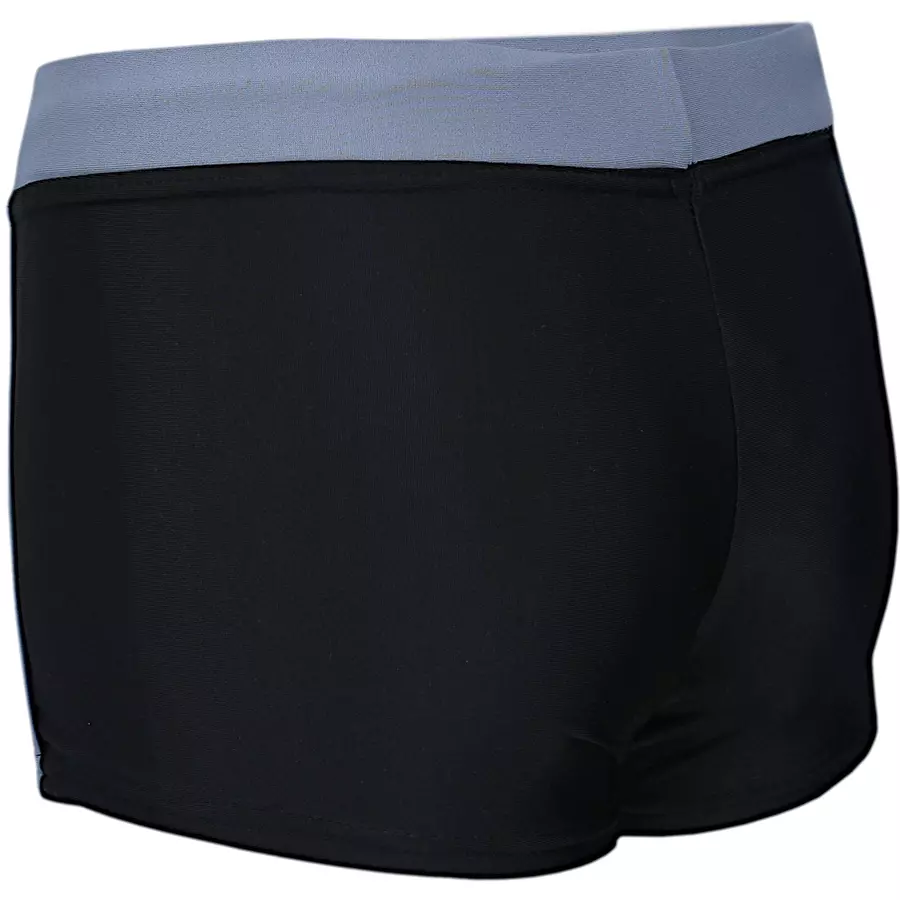 Aquarti Jungen Kinder Badehose Seitliche Paspel schwarzgrau