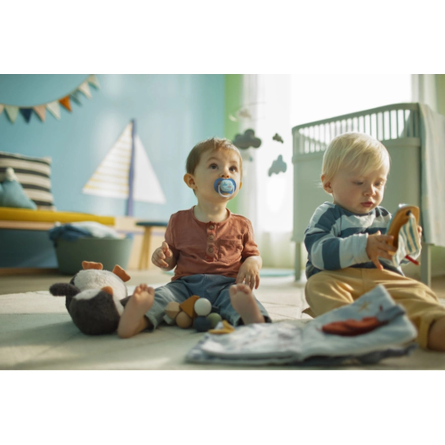Philips Avent Schnuller ultra air SCF08003 Collection Happy 6-18m Boy MamaBoat im Doppelpack
