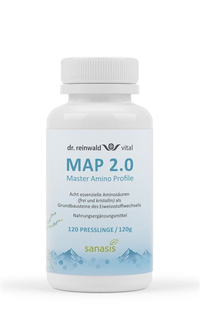 SANASIS MAP 2.0 Master Amino<br>120 Stück, Dose, Tablette, Pattern