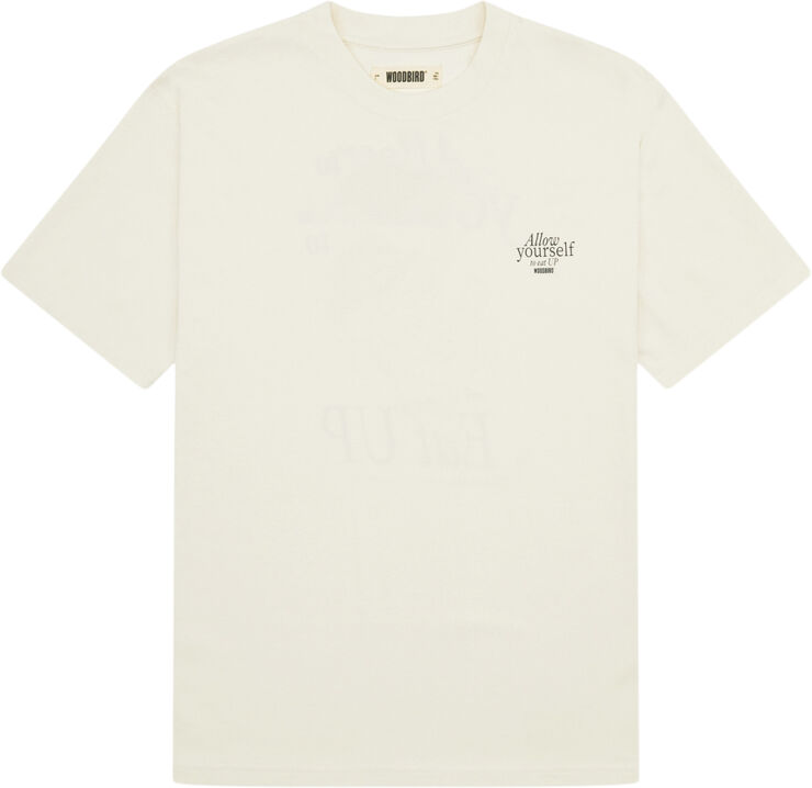 Woodbird WBBaine Eat Tee Off white